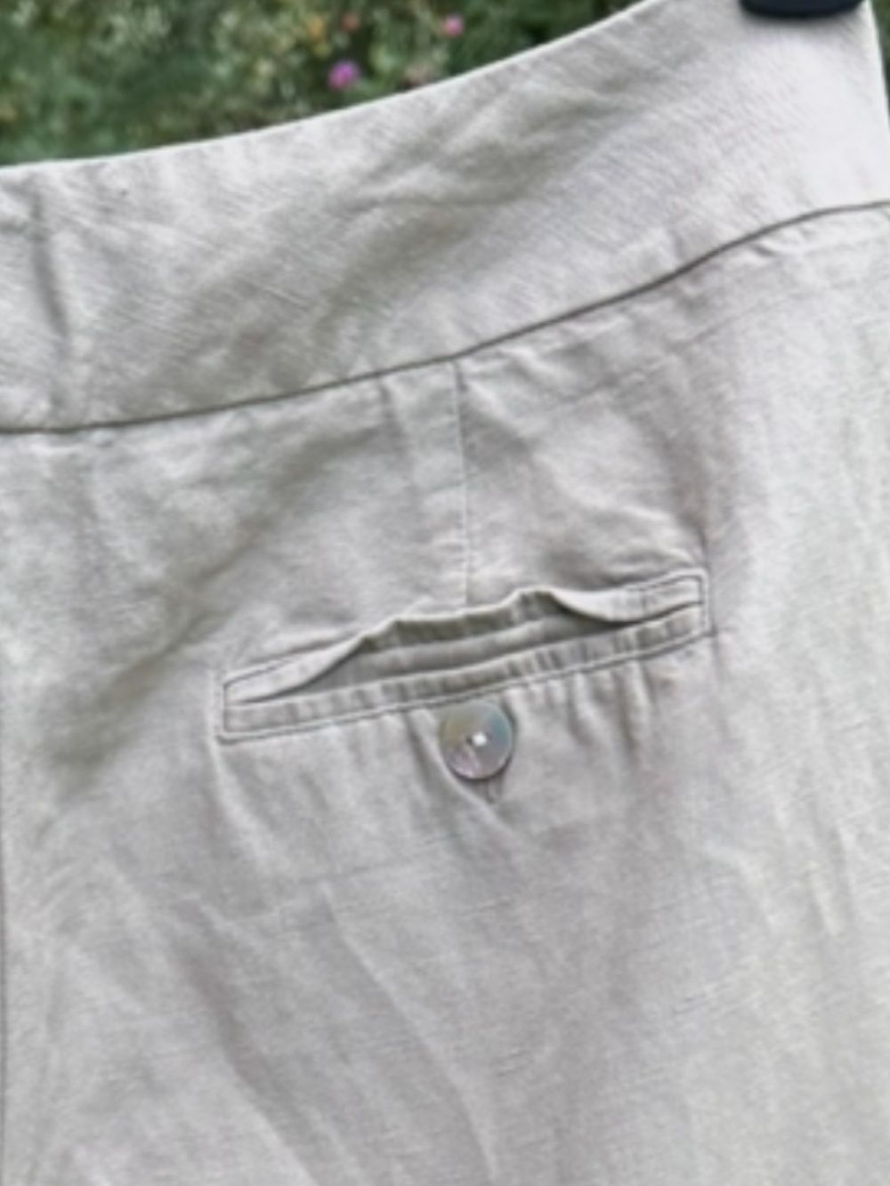 East 5th • Linen Blend Straight Leg Pants • Side Pockets • Size 8 - Picture 3 of 5